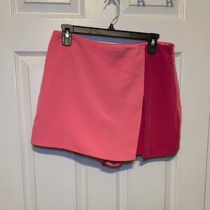 Pink and Red Mini Skirt